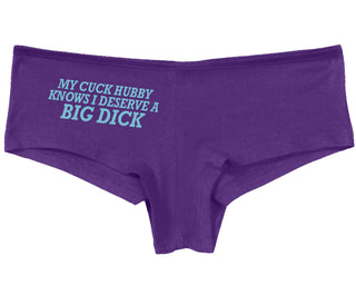 My Cuck Husband Knows I Deserve A Big Dick - Purple Boy Short