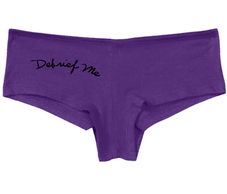 Debrief Me - Purple Boy Short