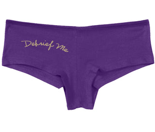 Debrief Me - Purple Boy Short