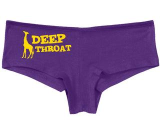 Deep throat - Giraffe Funny Logo - Purple Boy Short