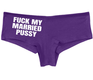Fuck My Married Pussy - Purple Boy Short
