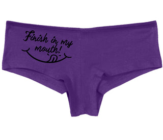 Finish In My Mouth - Purple Boy Short