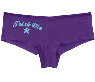 Frisk Me - Sherrif Badge - Purple Boy Short