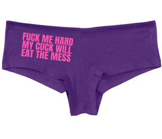 Fuck Me Hard Cuck Will Eat The Mess - Purple Boy Short