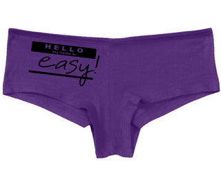 Hello My Name Is Easy - Purple Boy Short