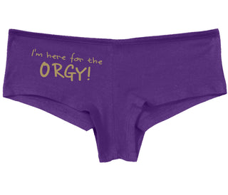 Here for the Orgy - Purple Boy Short