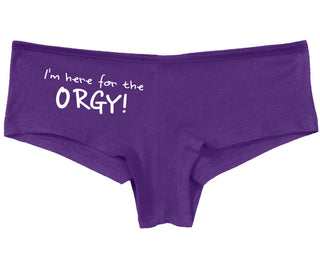 Here for the Orgy - Purple Boy Short