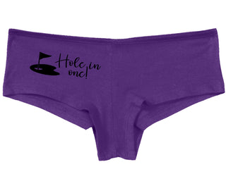 Hole In One - Funny Golf - Purple Boy Short