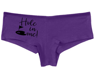 Hole In One - Suggestive Golf - Purple Boy Short