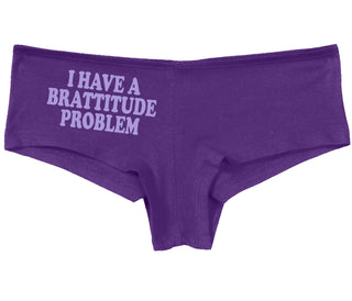 I Have A Brattitude Problem - Purple Boy Short