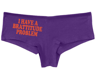 I Have A Brattitude Problem - Purple Boy Short