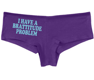 I Have A Brattitude Problem - Purple Boy Short