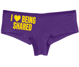 I Love Being Shared - Purple Boy Short