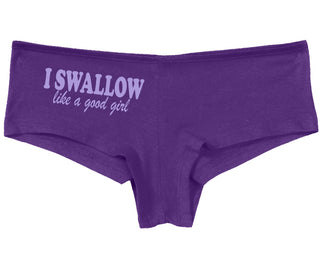 I Swallow Like A Good Girl - Purple Boy Short
