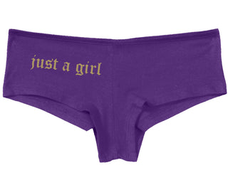 Just A Girl - Purple Boy Short