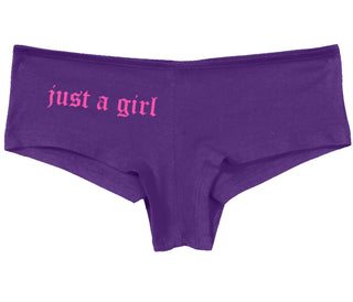 Just A Girl - Purple Boy Short