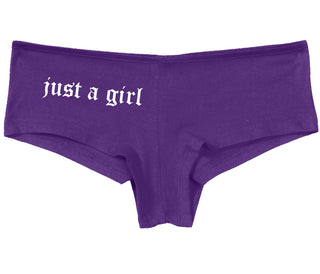 Just A Girl - Purple Boy Short