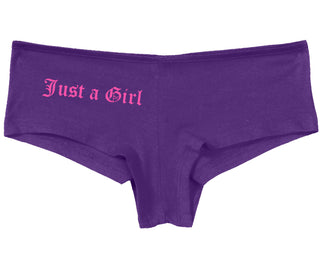 Just A Girl - Purple Boy Short