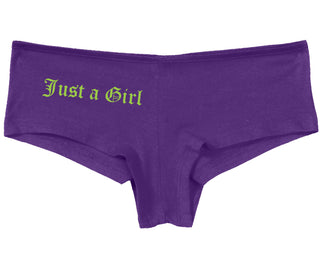 Just A Girl - Purple Boy Short