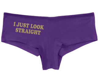 I Just Look Straight - Purple Boy Short