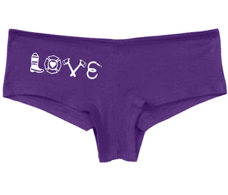 Love Fire Fighter - Purple Boy Short