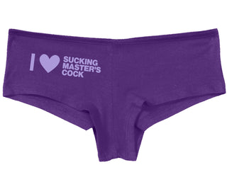 I Love Sucking Master's Cock - Purple Boy Short