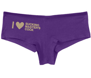 I Love Sucking Master's Cock - Purple Boy Short