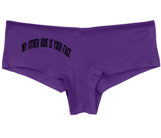 My Other Ride Is Your Face - Purple Boy Short