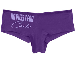 No Pussy For Cucks - Purple Boy Short