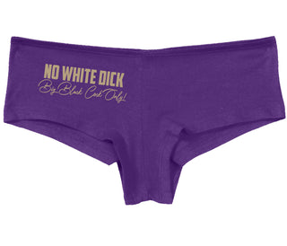 No White Dick - Big Black Cock Only - Purple Boy Short