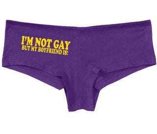 I'm Not Gay But My Boyfriend Is - Purple Boy Short