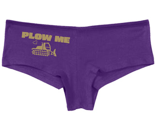 Plow Me - Funny Tractor Design - Purple Boy Short