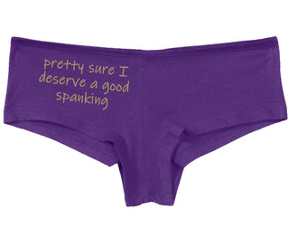I'm Pretty Sure I Need a Good Spanking - Purple Boy Short