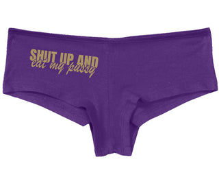 Shut Up and Eat My Pussy - Purple Boy Short