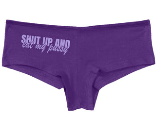 Shut Up and Eat My Pussy - Purple Boy Short