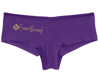 Snow Bunny - Queen of Spades - Purple Boy Short