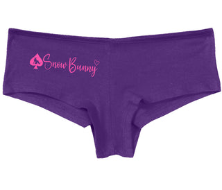Snow Bunny - Queen of Spades - Purple Boy Short