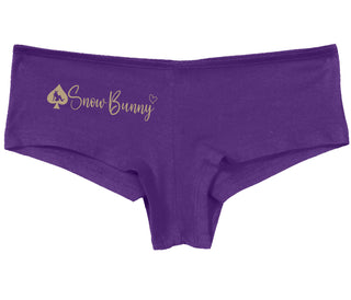 Snow Bunny - Queen of Spades - Purple Boy Short