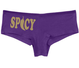 Spicy - Cute Pepper Logo - Purple Boy Short