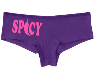 Spicy - Cute Pepper Logo - Purple Boy Short