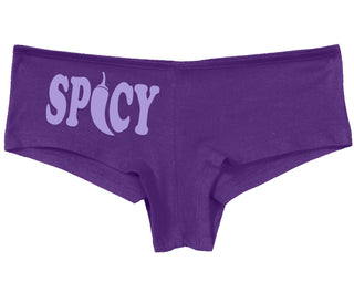 Spicy - Cute Pepper Logo - Purple Boy Short