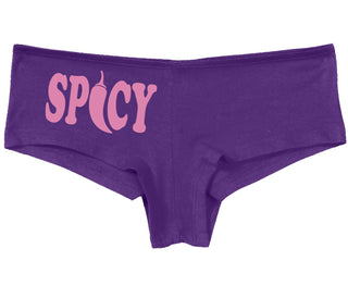 Spicy - Cute Pepper Logo - Purple Boy Short