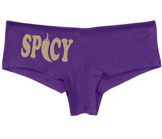 Spicy - Cute Pepper Logo - Purple Boy Short