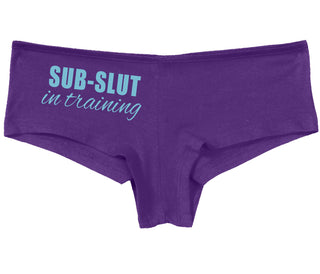 Sub Slut In Training - Purple Boy Short