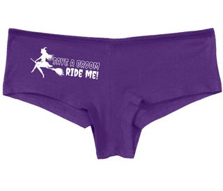 Save A Broom - Ride Me - Witch - Purple Boy Short