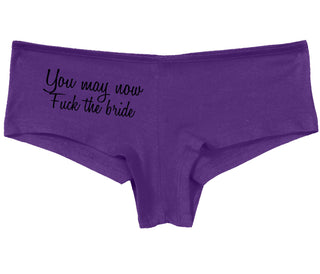You May Now Fuck The Bride - Purple Boy Short