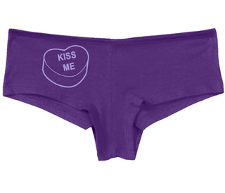 Valentines Day Candy - Kiss Me - Purple Boy Short