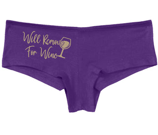 Will Remove For Wine - Purple Boy Short