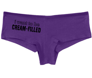 I Want To Be Cream Filled - Purple Boy Short