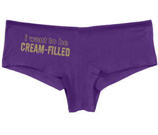 I Want To Be Cream Filled - Purple Boy Short